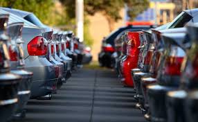 Cars Waiting for Buyers in a Car Dealership