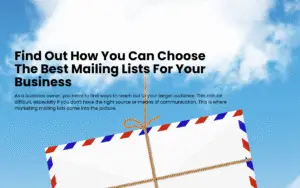 marketing mailing lists